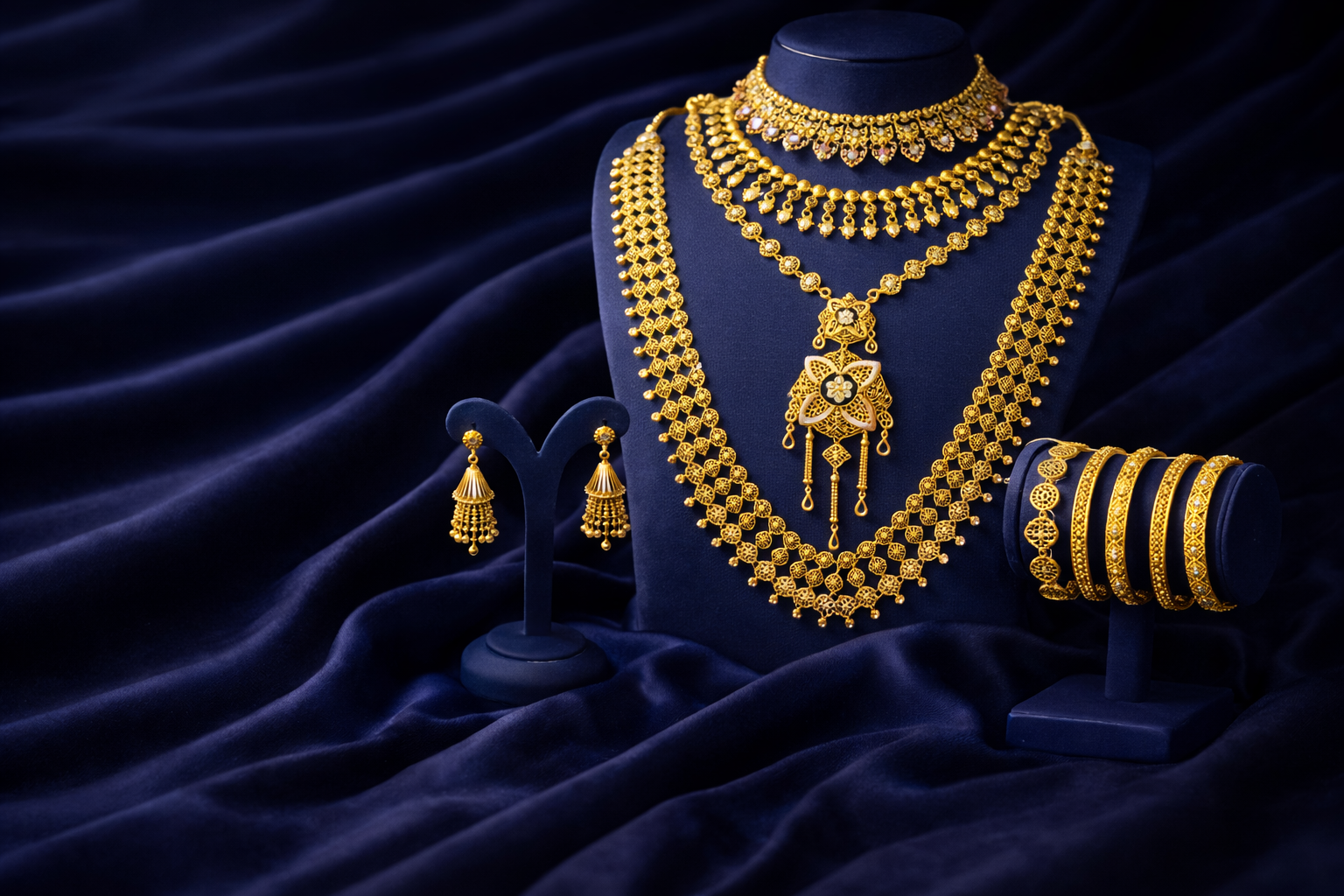 Arabian Gold & Diamonds Bridal Jewellery Sets - Traditional & Modern Wedding Collections